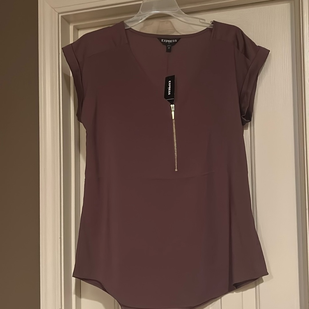 Express zipper blouse